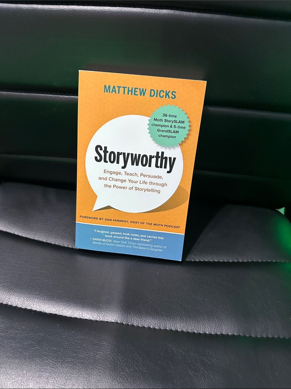 Storyworthy by Matthew Dicks - Orange & Blue Paperback